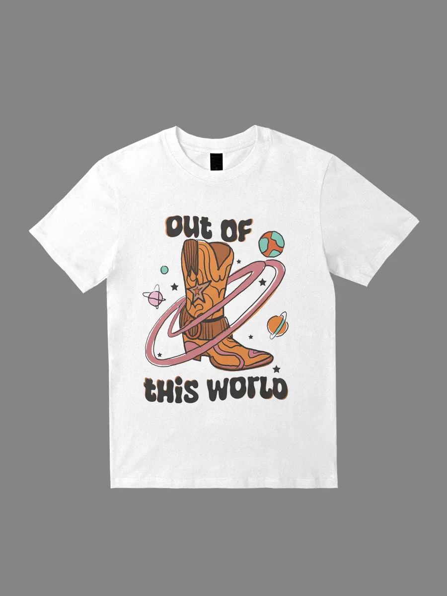 Out Of This World Space Wild West Western T-shirt