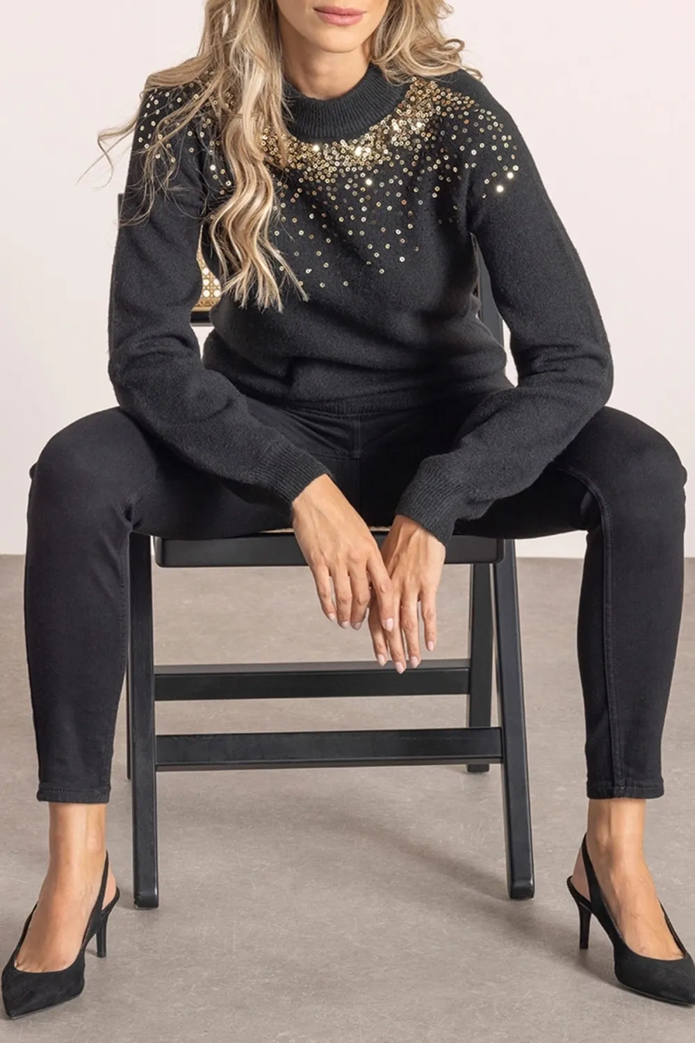 Embellished Long Sleeve Jumper