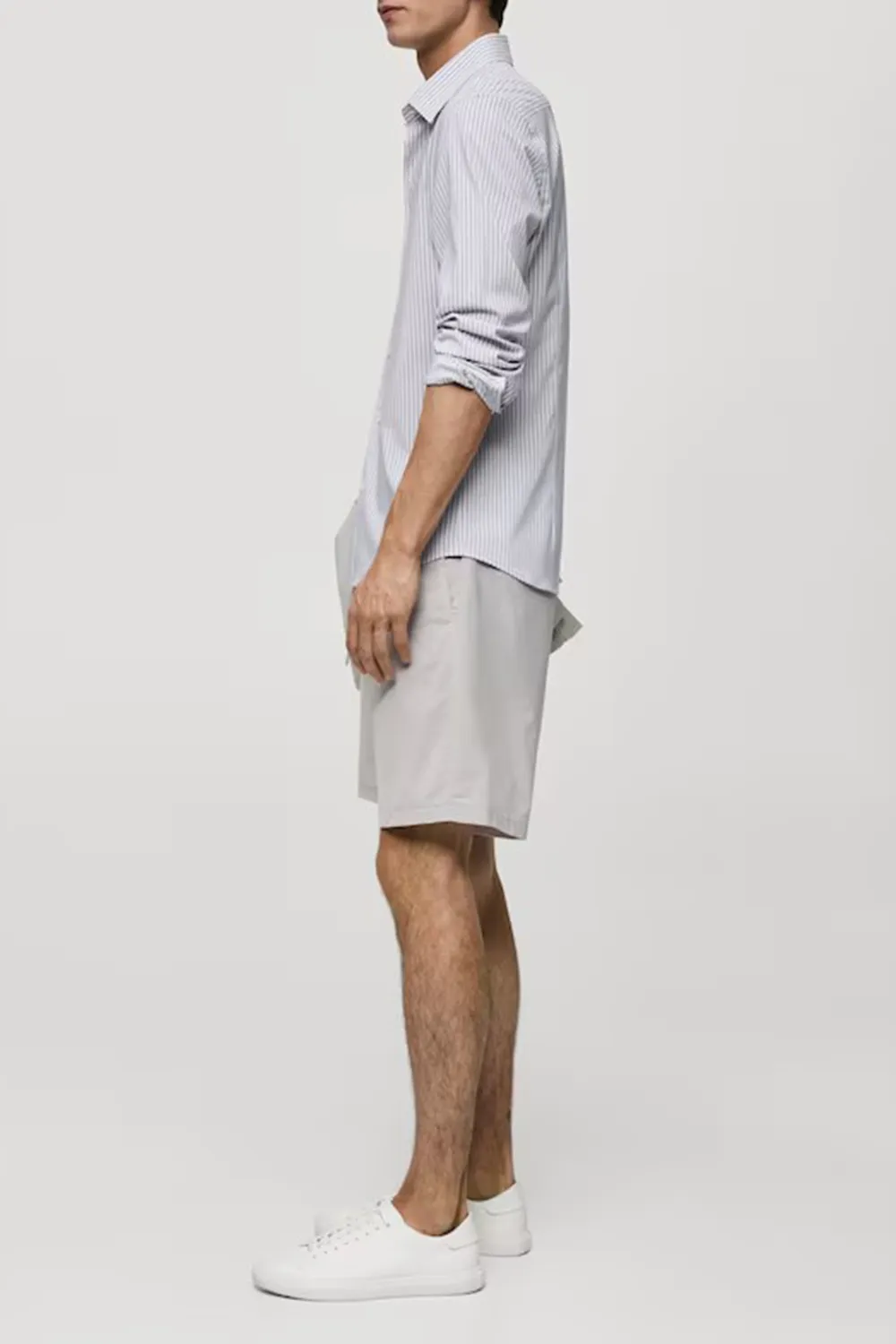 Regular-fit bermuda shorts with drawstring