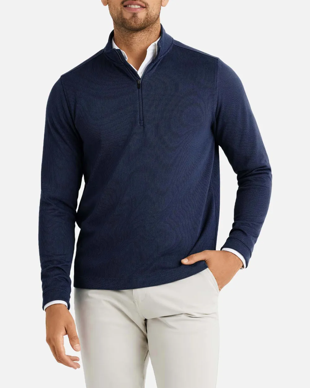 Men's Casual Shirt With Front Zipper