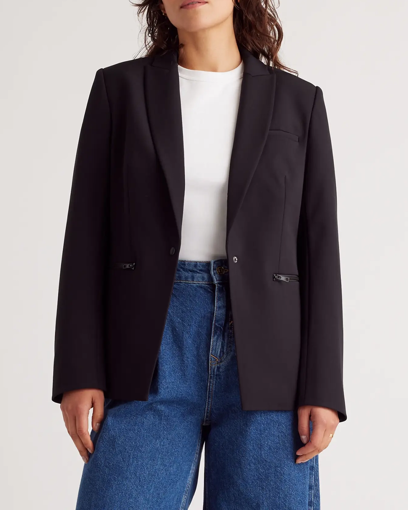 Scuba Single Breasted Convertible Blazer