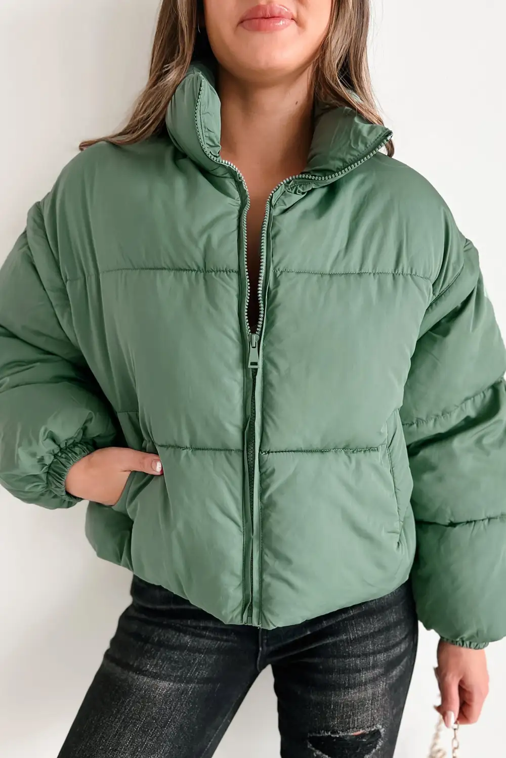 Changing Climate Detachable Sleeve Puffer Jacket