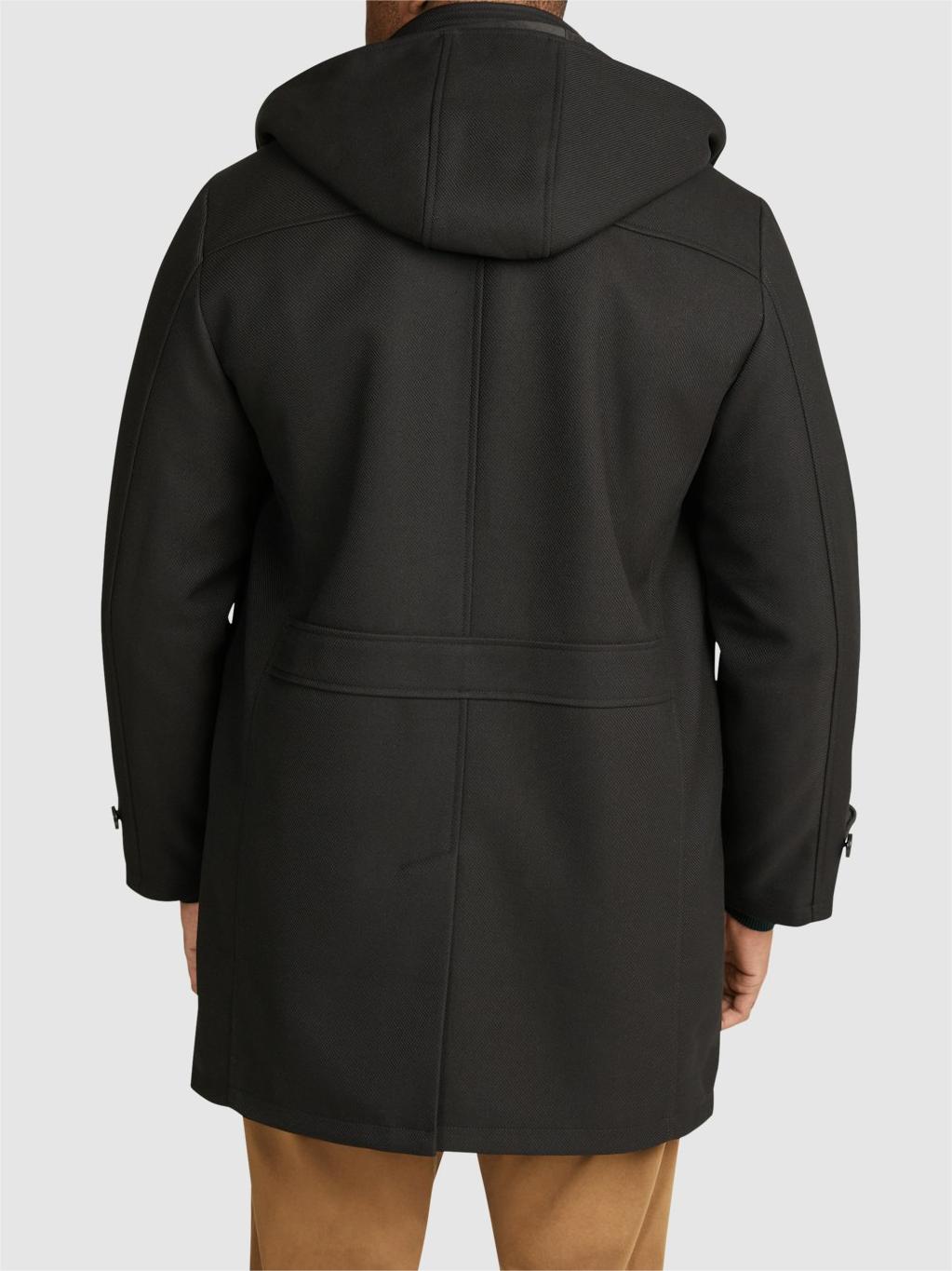 BLACK WALES HOOD COAT