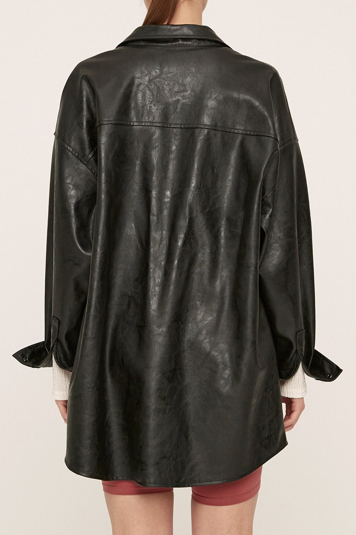 Mia Pleather Oversized Jacket