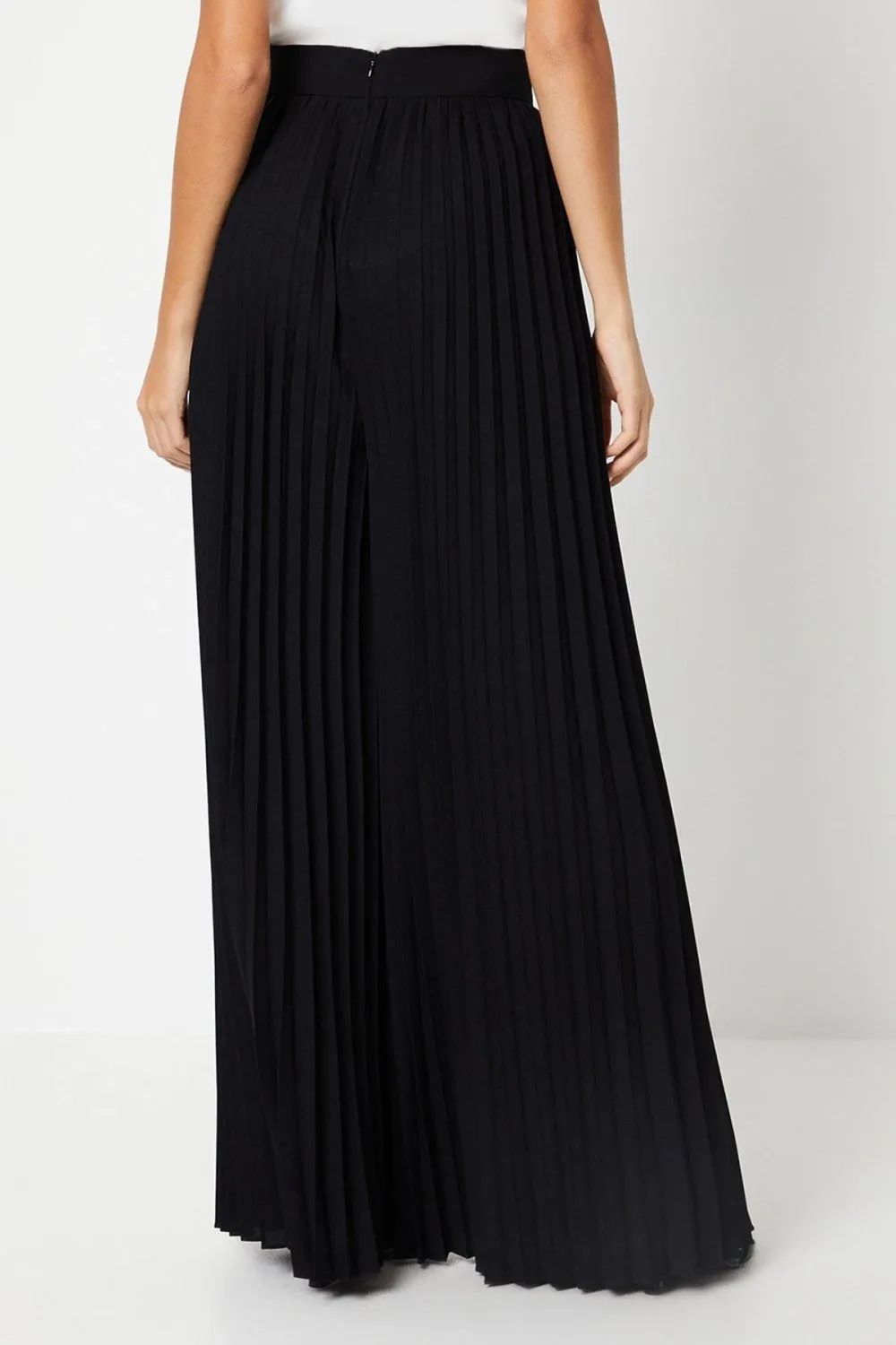 Chiffon Pleated Palazzo Trouser