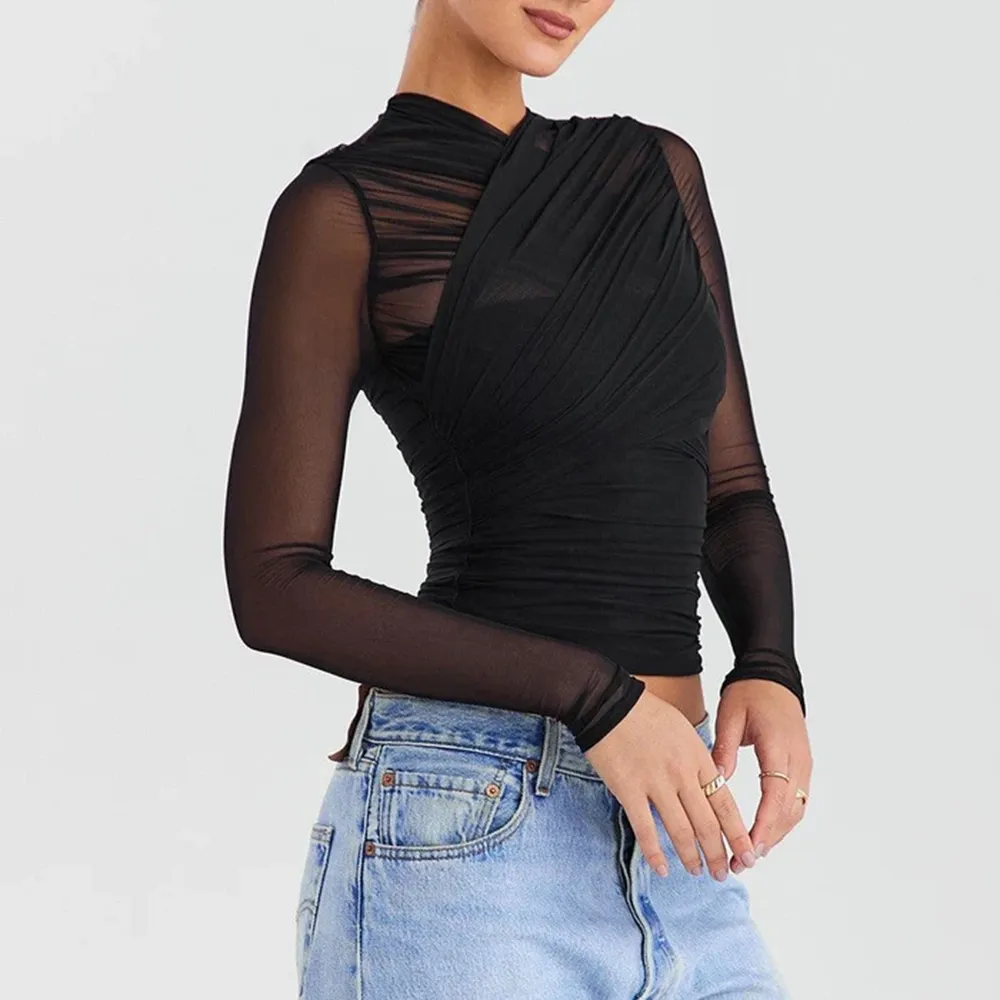 Endless Love Mesh Long Sleeve Top