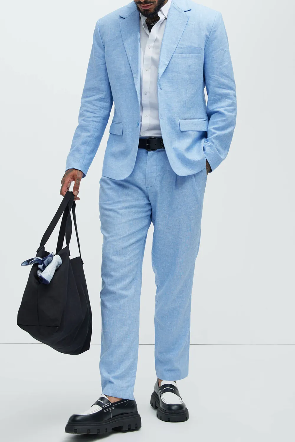 Bahamas Linen Suit Jacket - Blue