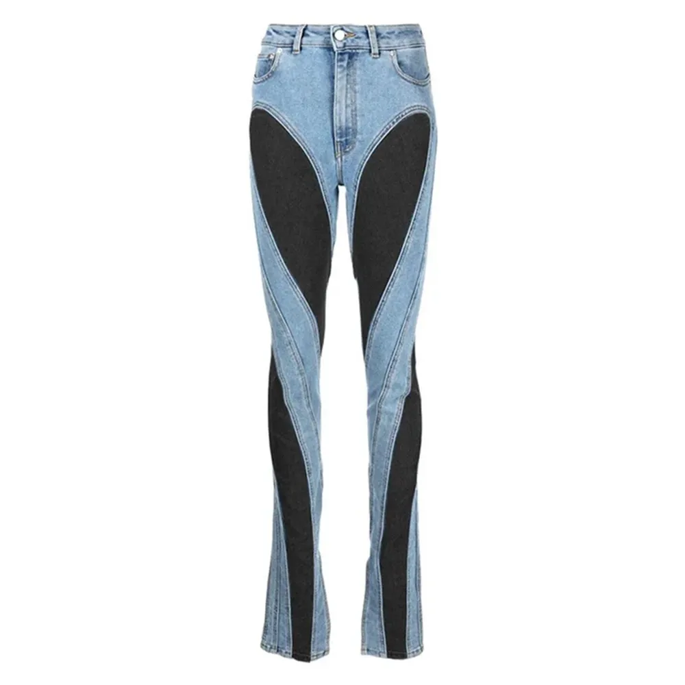 Epic Girl Two-Tone High Waist Jeans