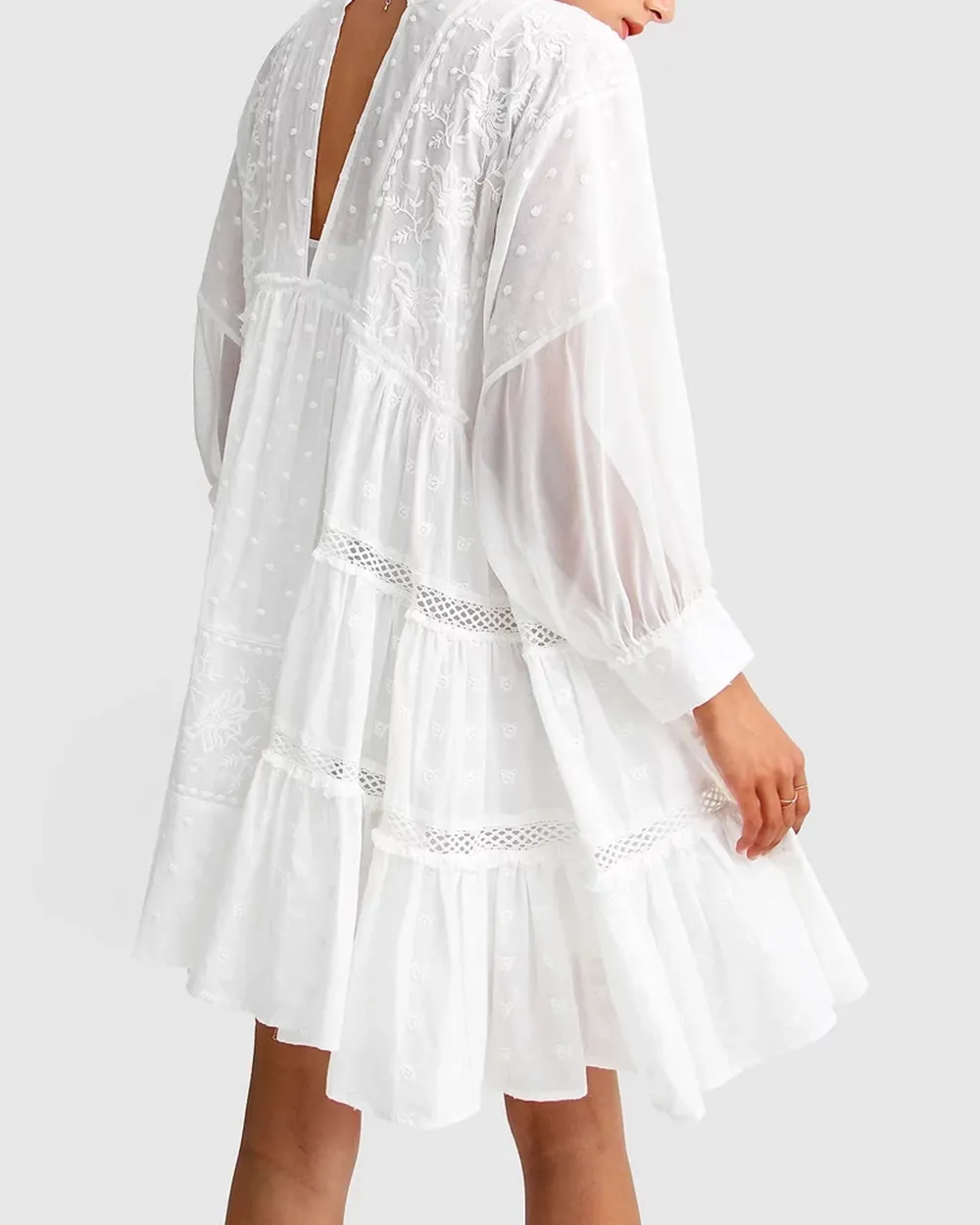 Unforgettable Oversized Lace Mini Dress