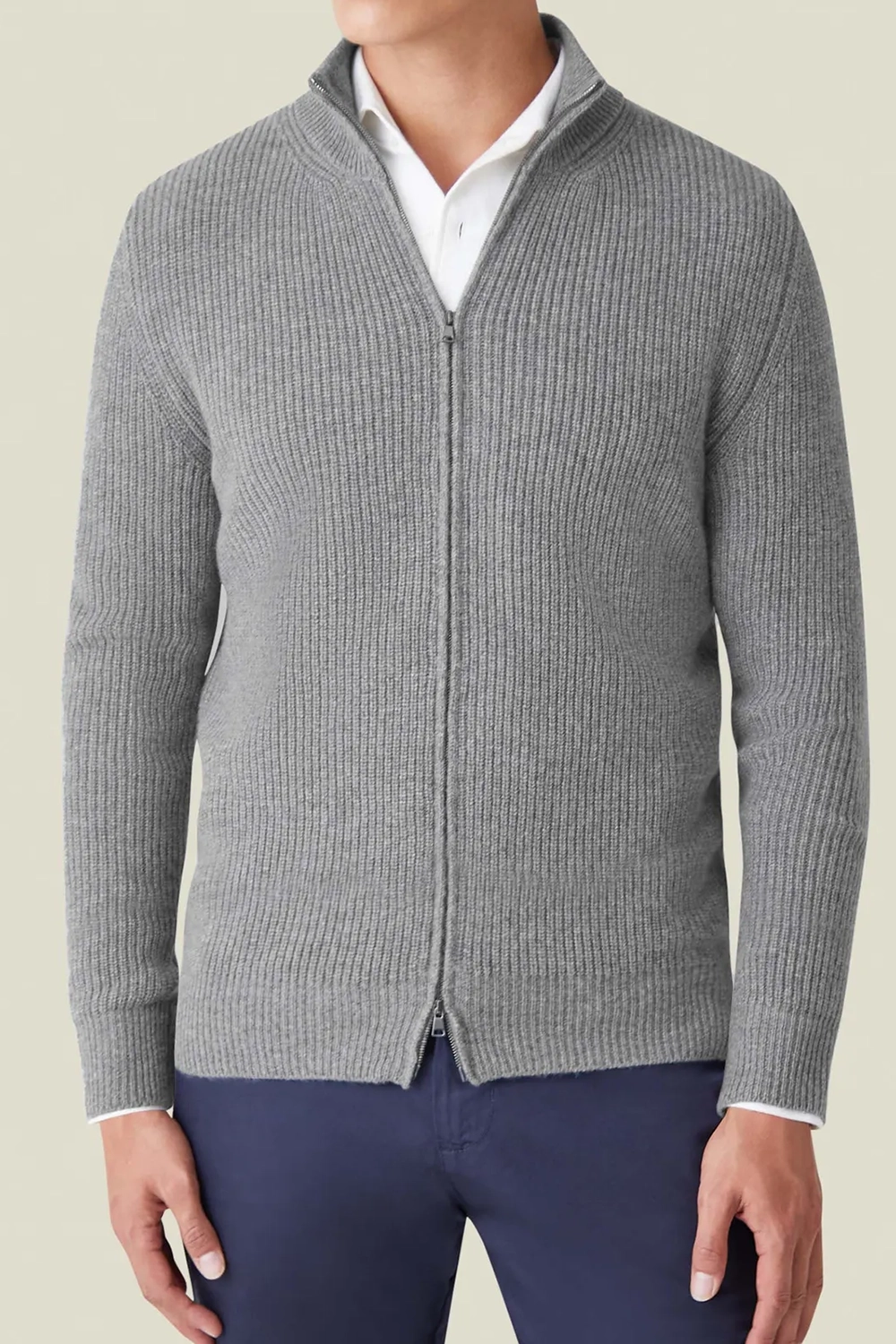 Premium Lanfranchi Zipper Cardigan