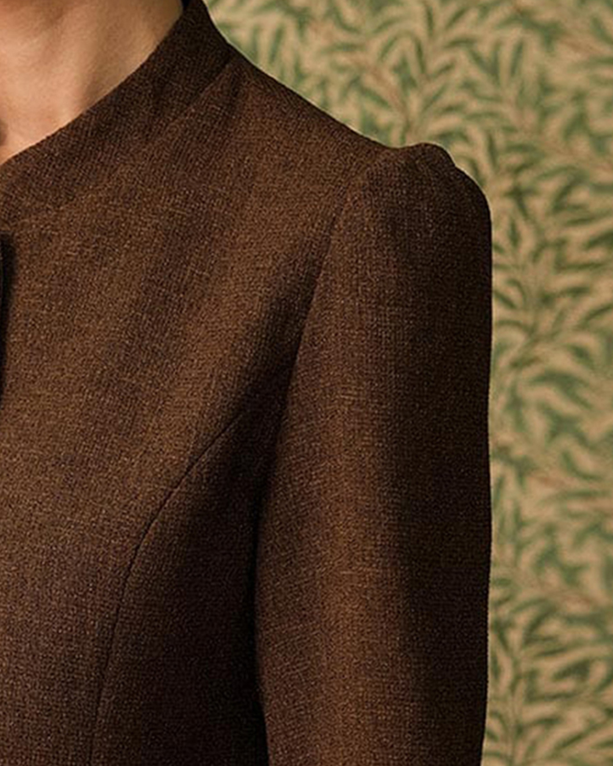 The Solid Retro Single-breasted Tweed Jacket