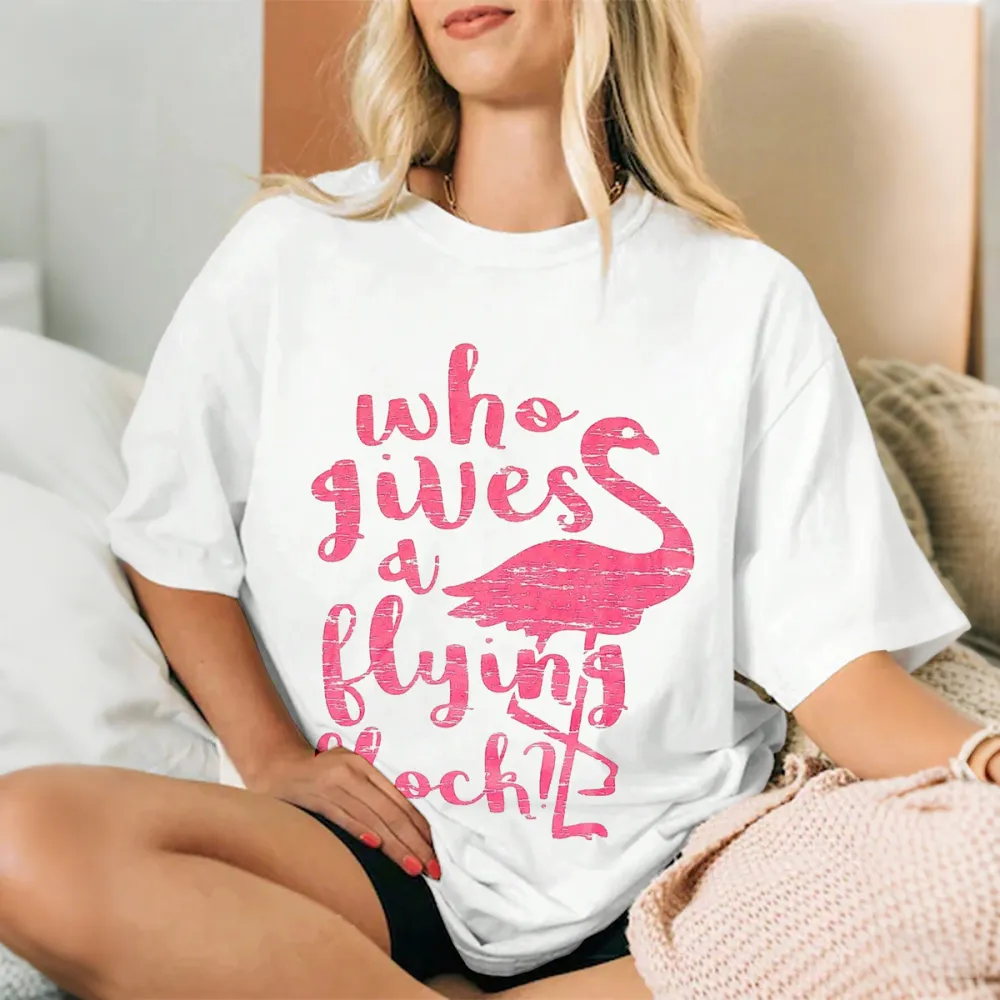 Who Gives a Flying Flock Flamingo Tee