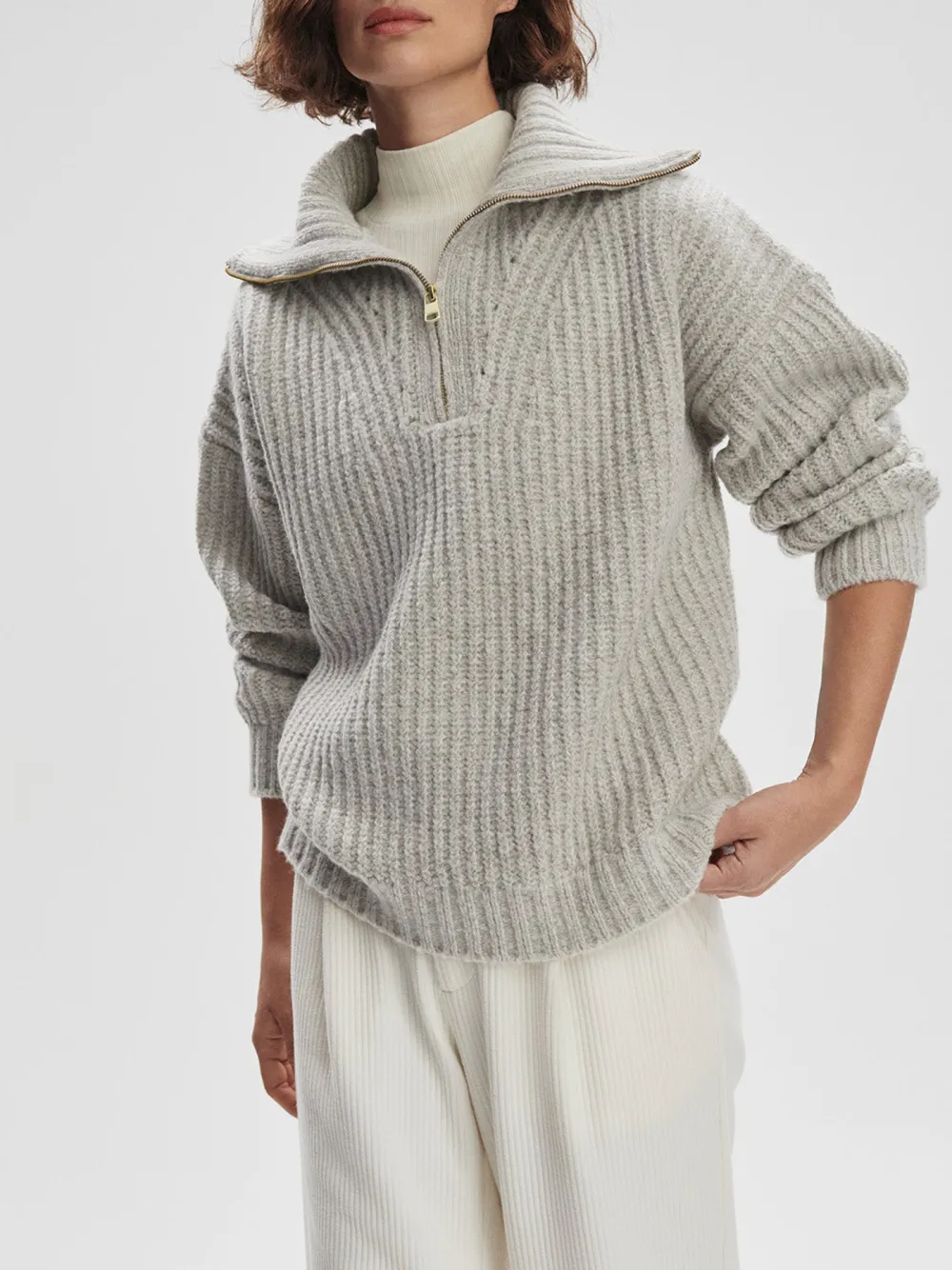 Flora Half-Zip Sweater