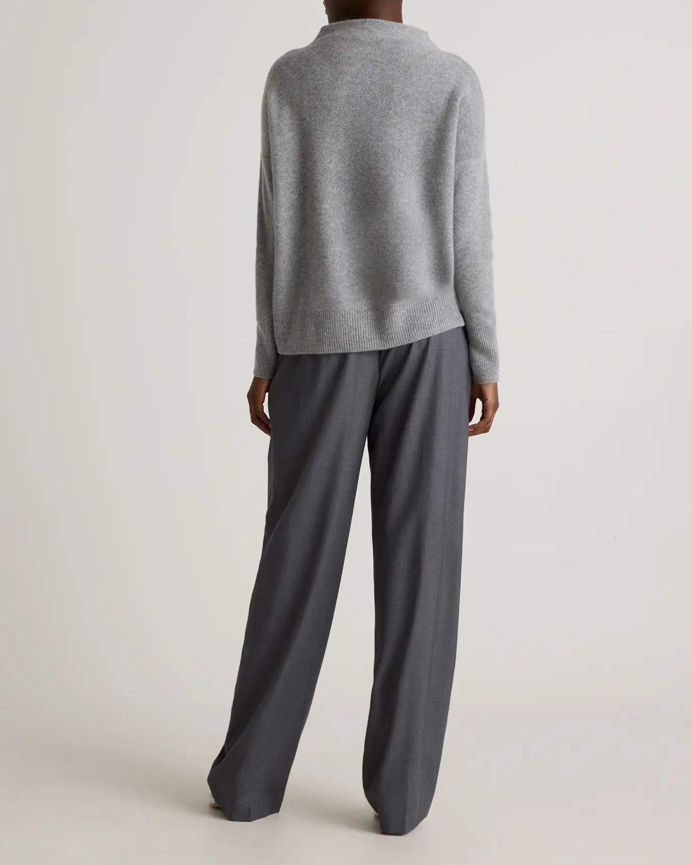 Funnel Neck Mongolian Cashmere Sweater