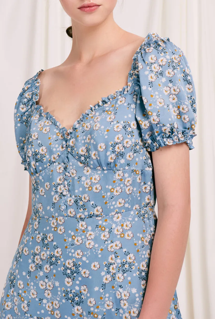 Maisy Dress - Blue Floral