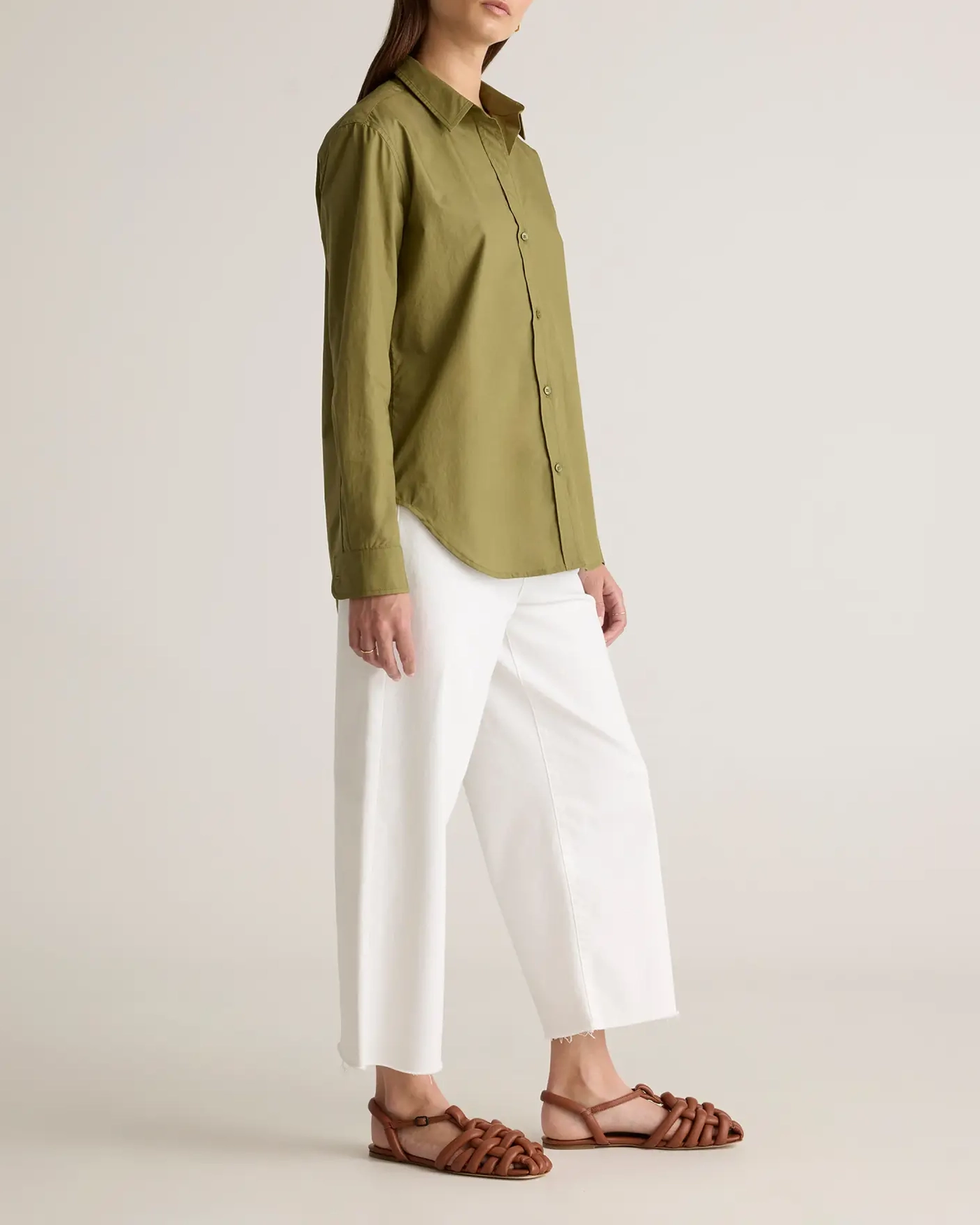 Cotton Poplin Long Sleeve Shirt