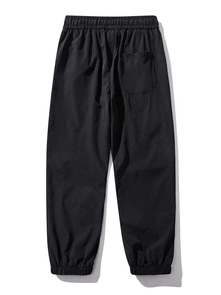 Elastic Waist Parachute Cargo Pants