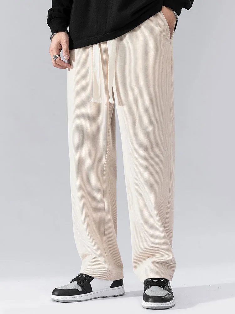 Straight Leg Corduroy Pants