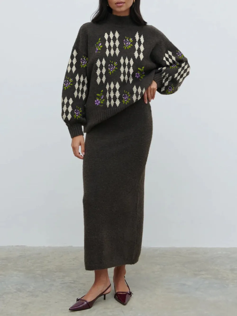 Camille Midaxi Knit Skirt