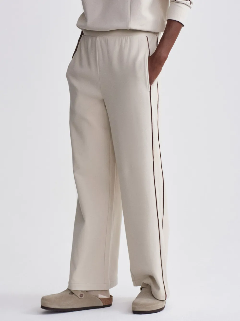 Brushed Rib Wide Leg Pant 28