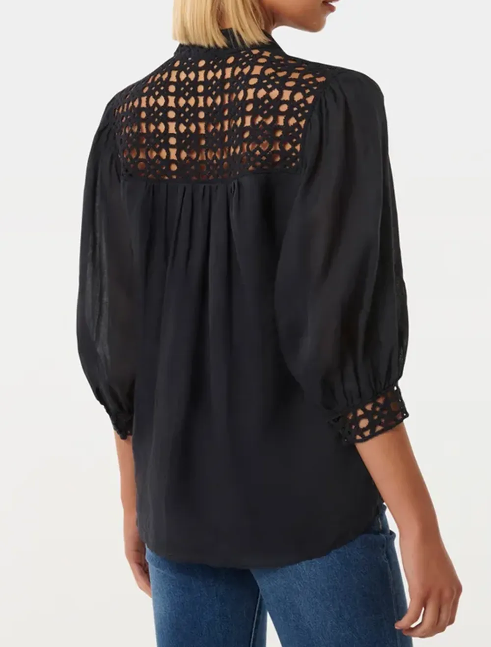 Florence Crochet Trim Blouse