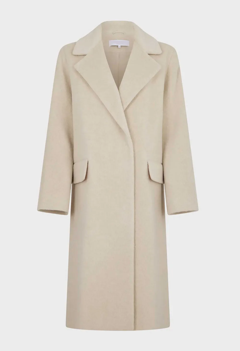 Ecru Wool Coat Jacket