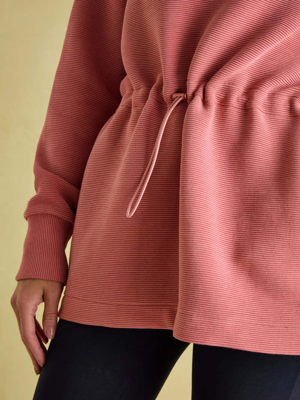 Willow Pink Cowl Neck Sweatshirt