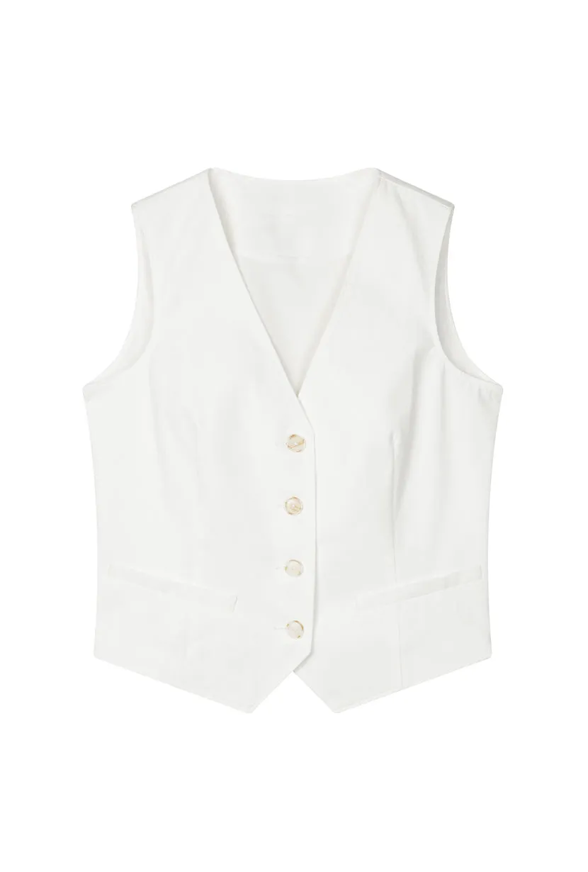 Bridgett Vest - Ivory