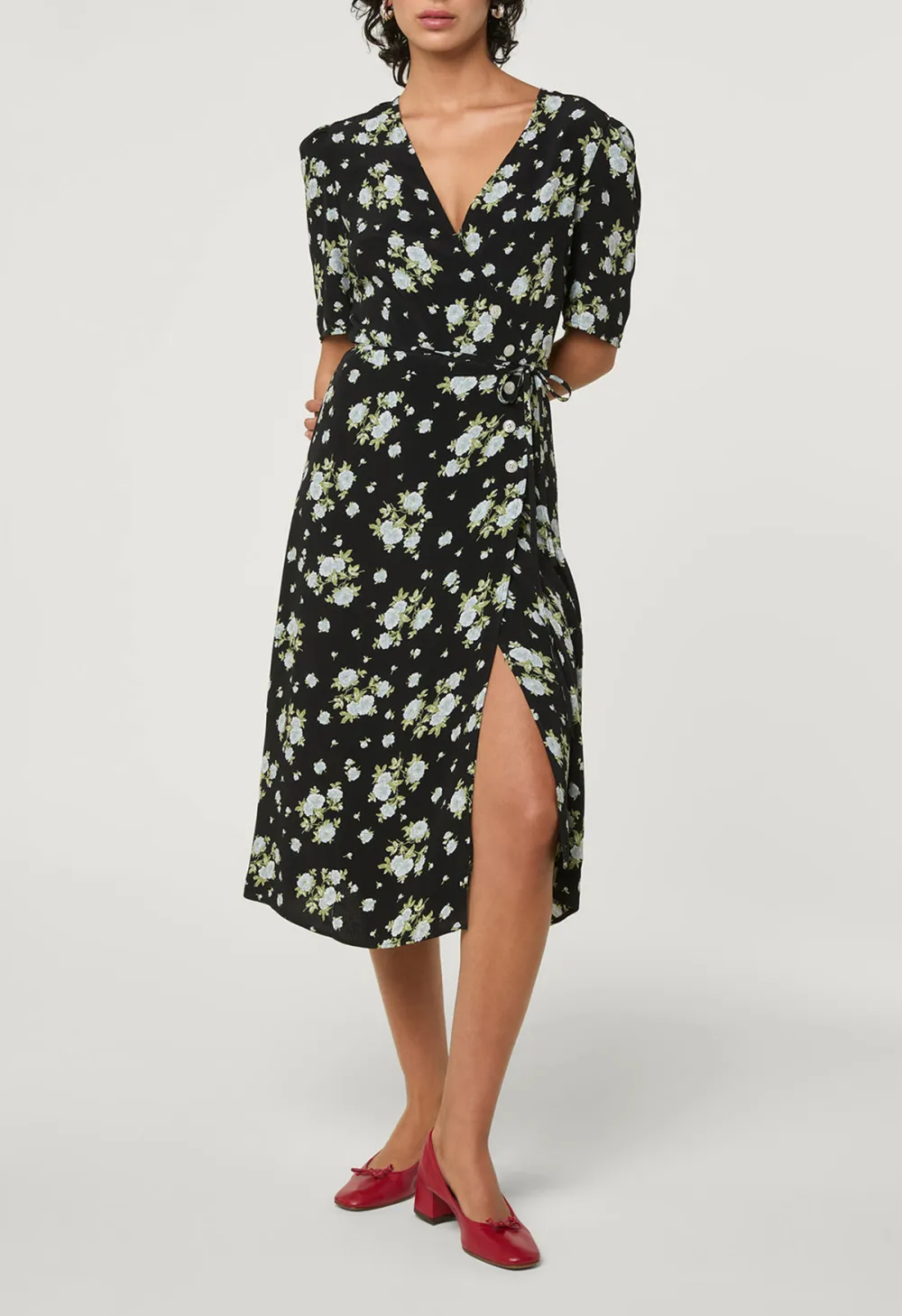 Botanical Print Maxi Dress