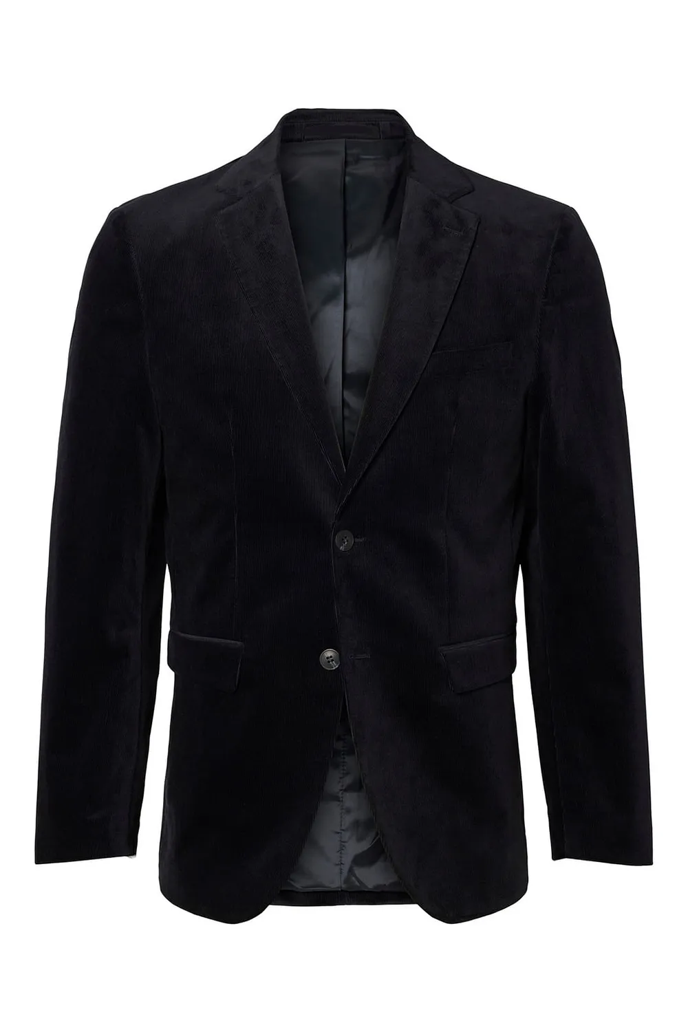 Dark Blue Corduroy Blazer