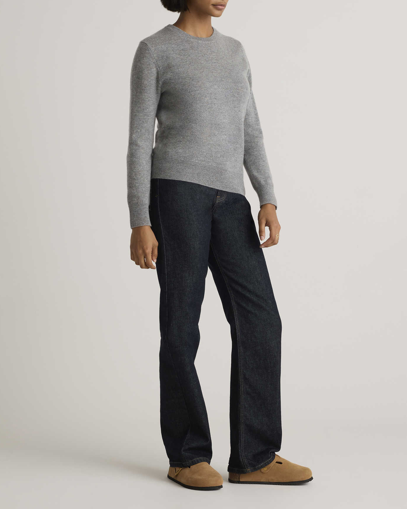 Regular Mongolian Cashmere Crewneck Sweater