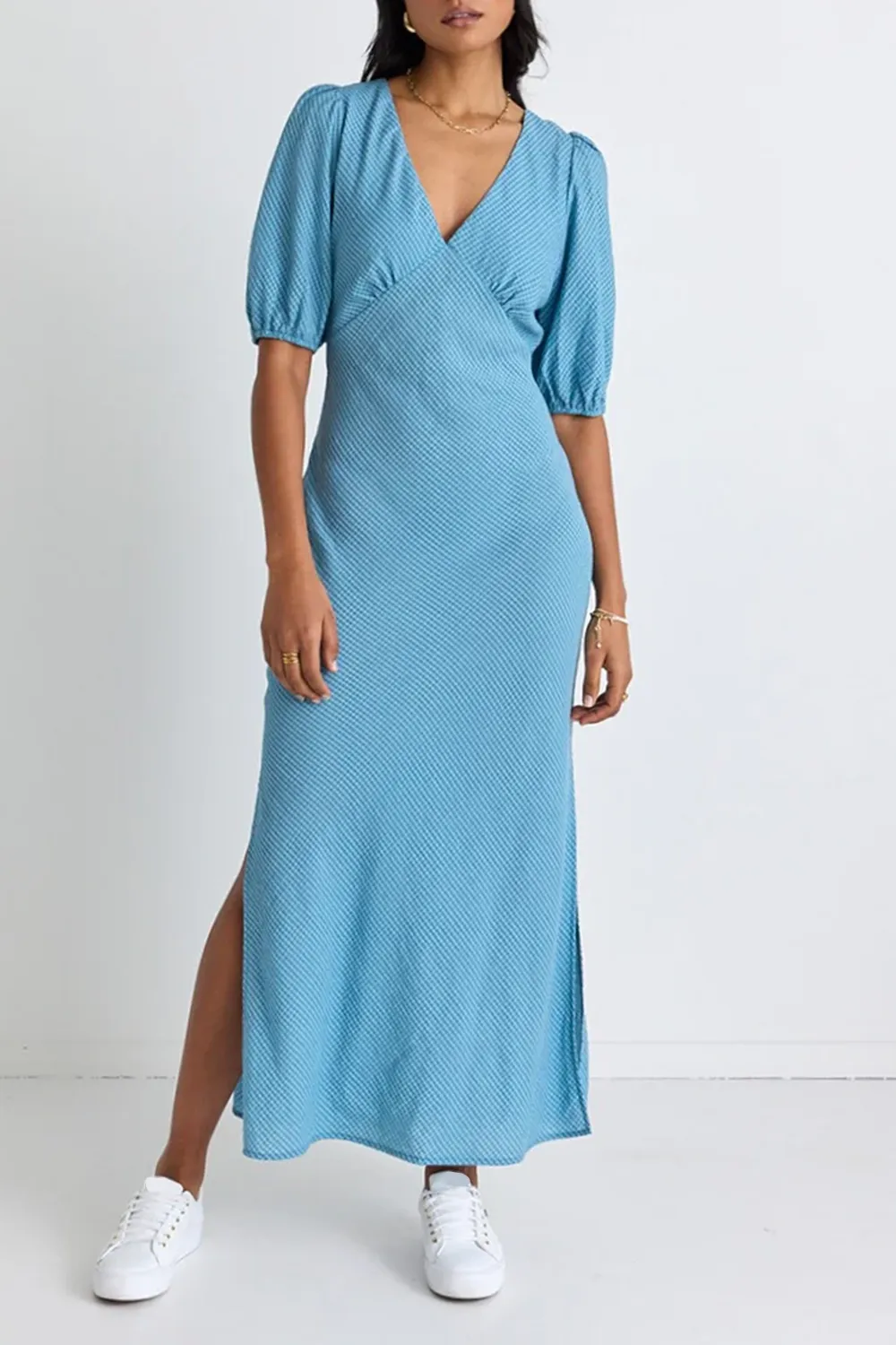 Amora Sky Midi Dress