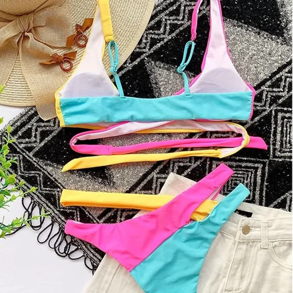 Butterfly Effect Cut-Out Wrap Bikini