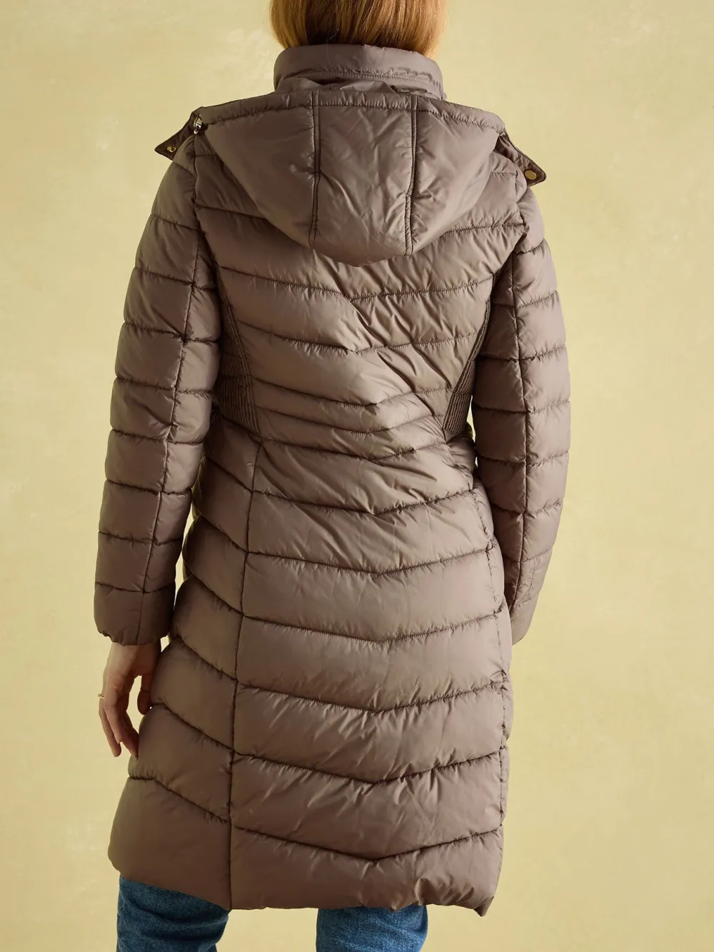 Pembury Neutral Showerproof Longline Padded Coat