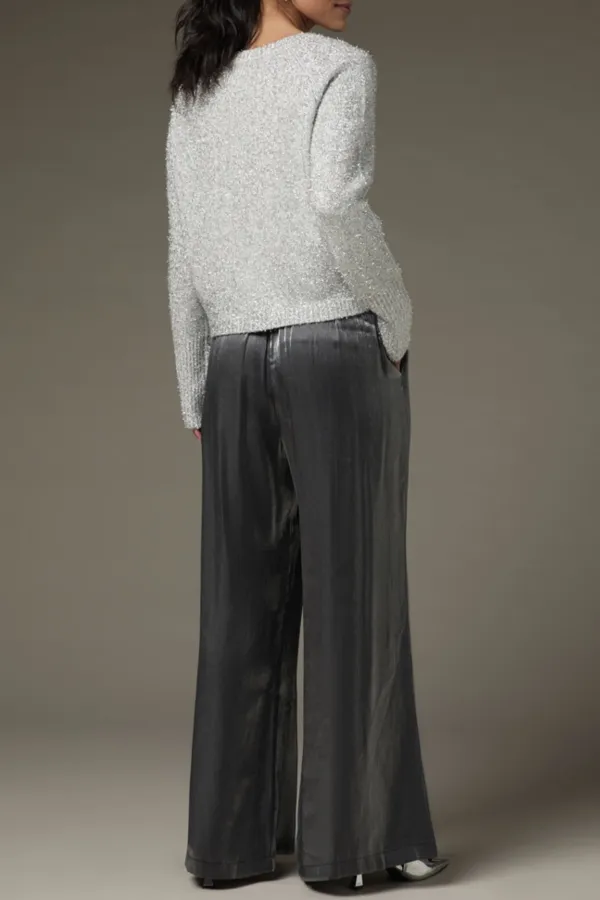 Viola Shiny Fluid Wide Leg Pants