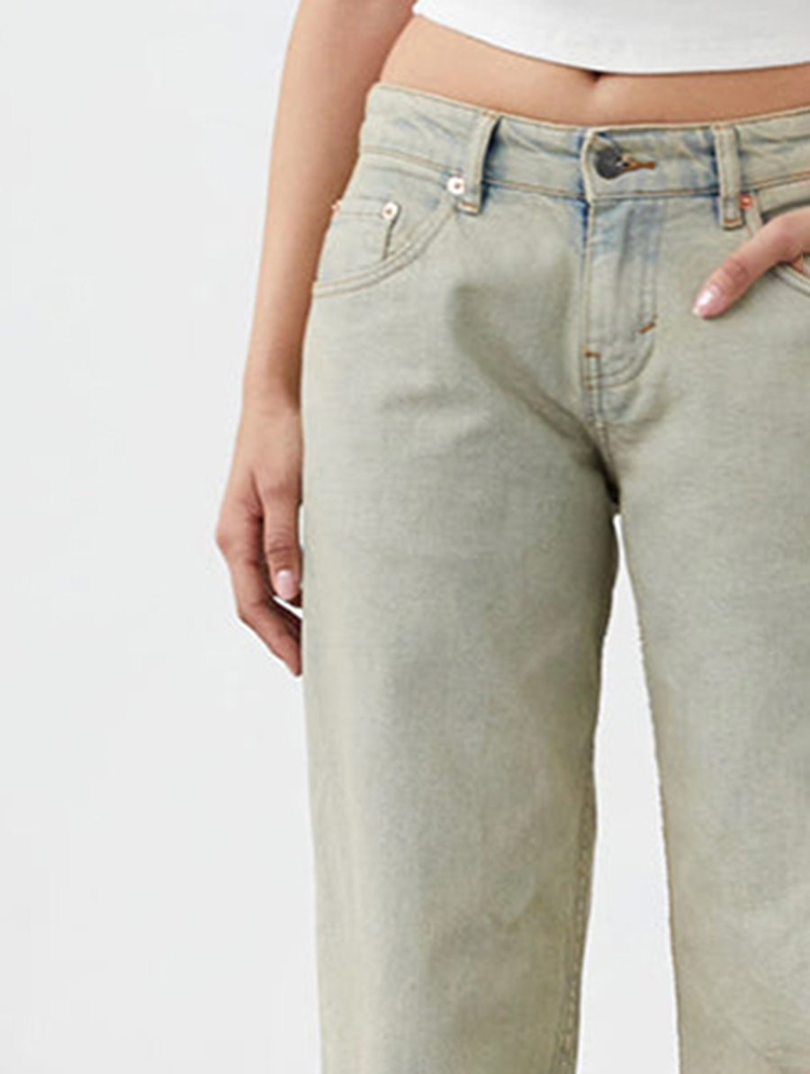 Desert Sand Wash Low Rise Parallel Jeans