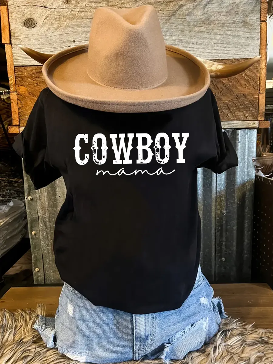 Wild West, Cowboy Knight Slogan T-shirt