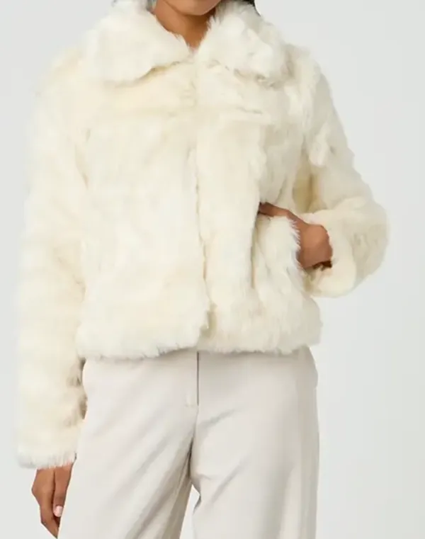 Faux Fur Collared Coat