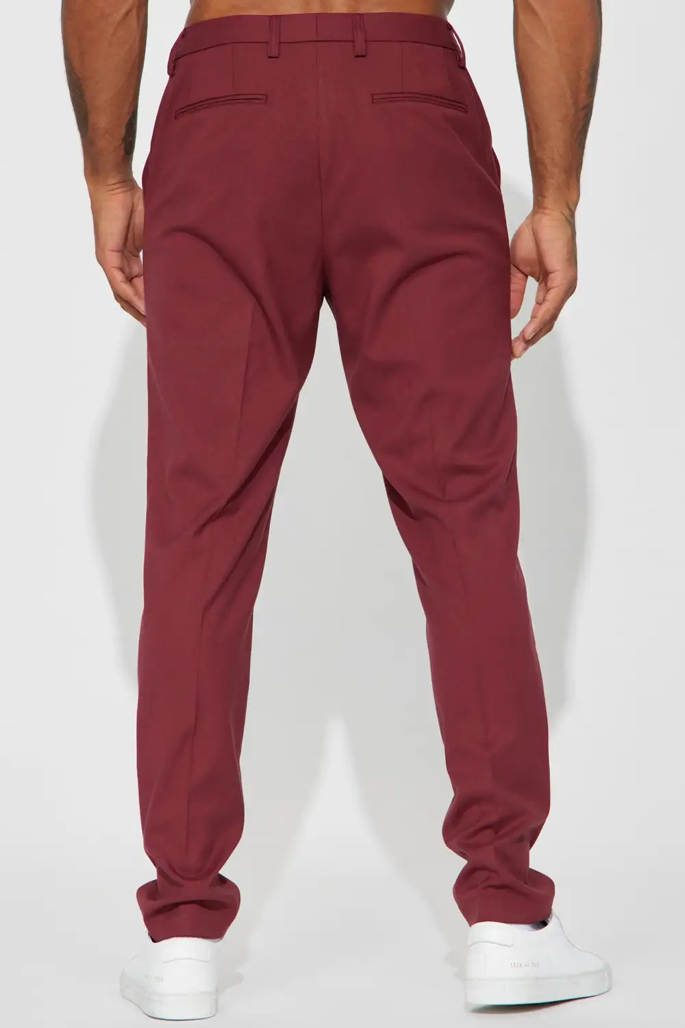 Slim Fit Slim Trouser - Burgundy