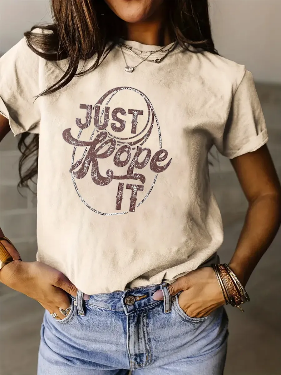 Just Rope It Rodeo Western T-shirt