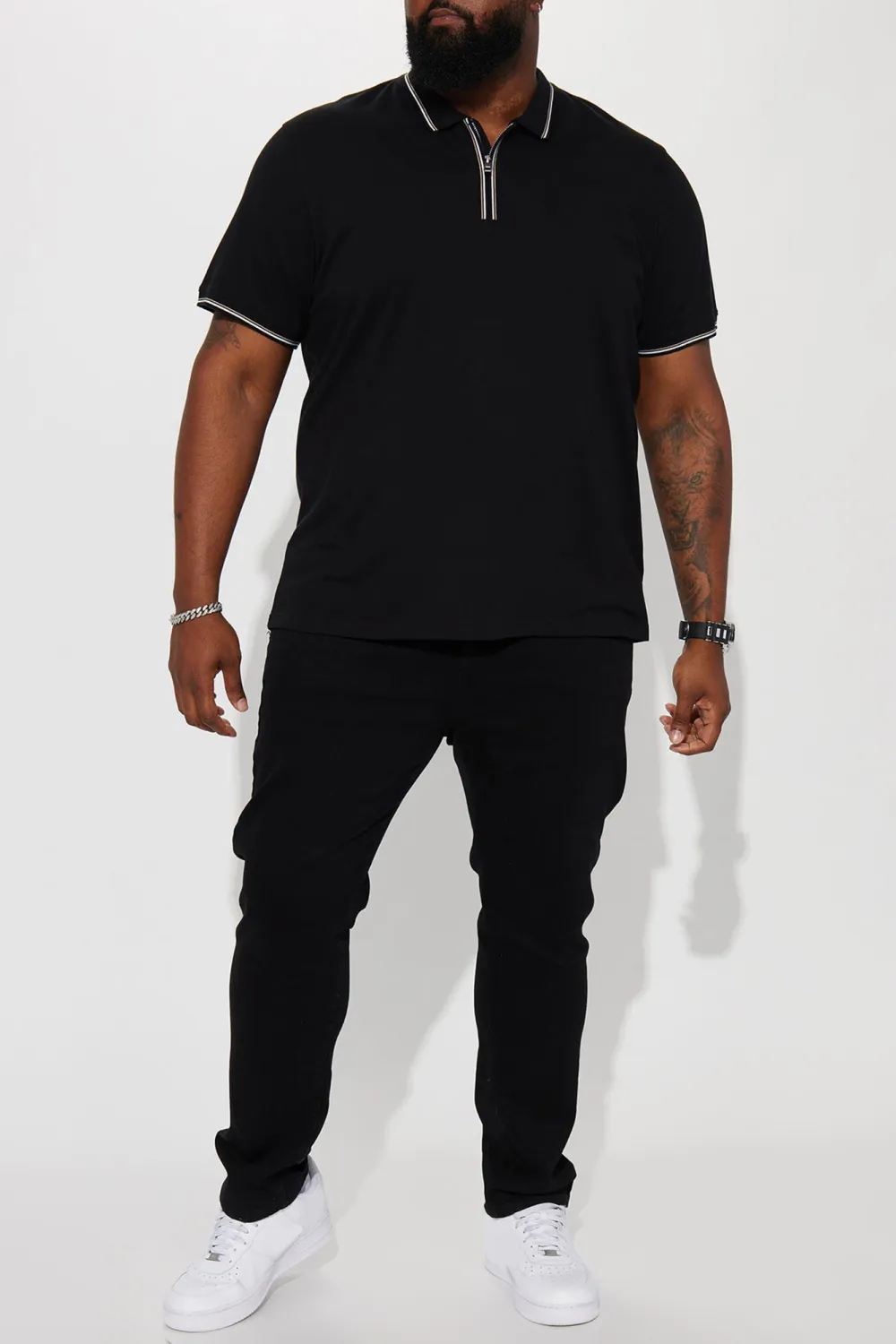 One Shot Short Sleeve Polo - Black