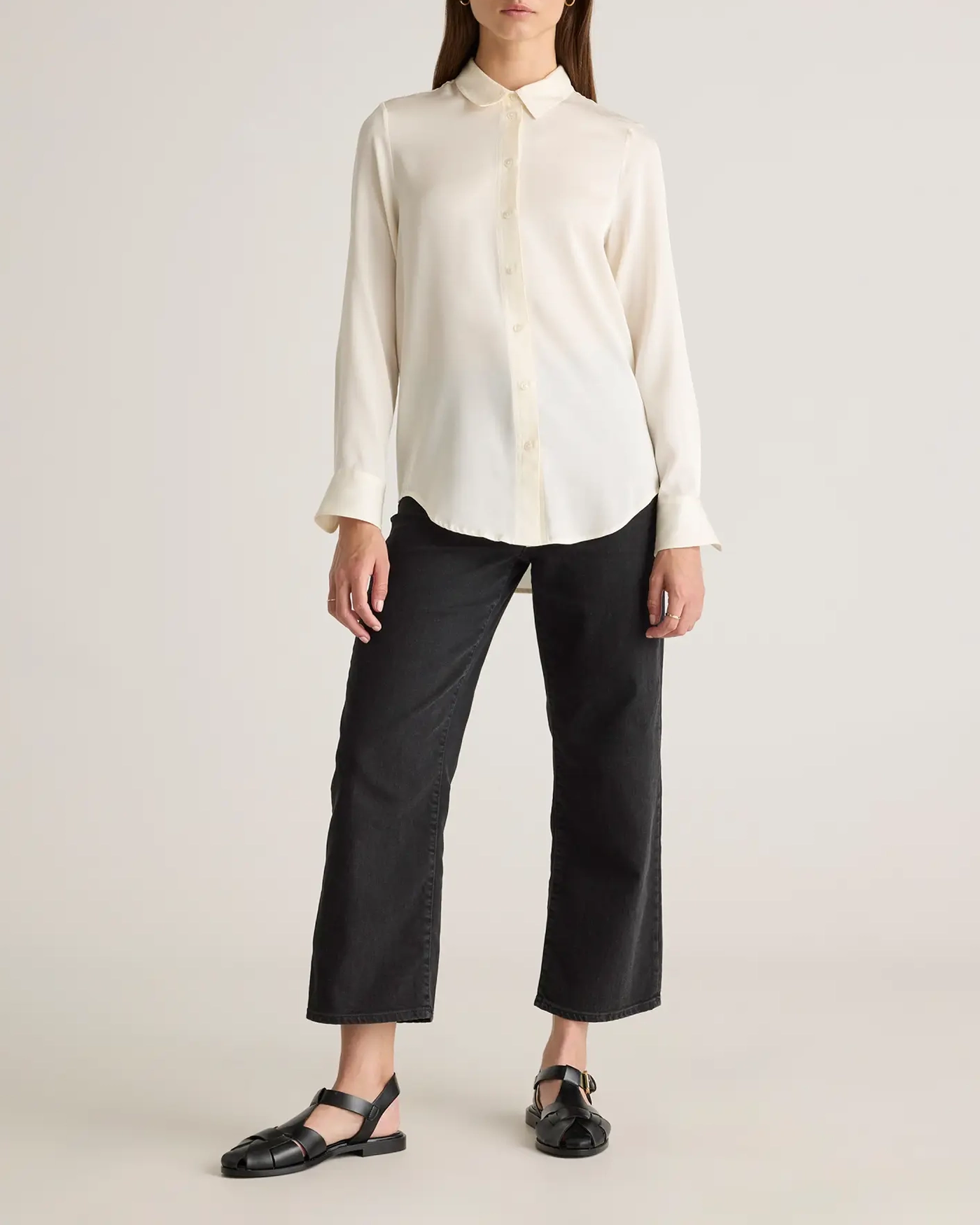 Button Front Regular Blouse