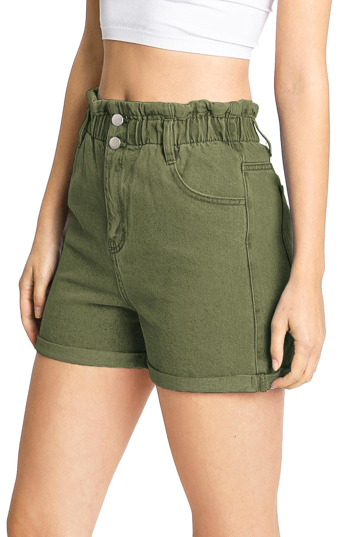 Niki Denim Paperbag Shorts