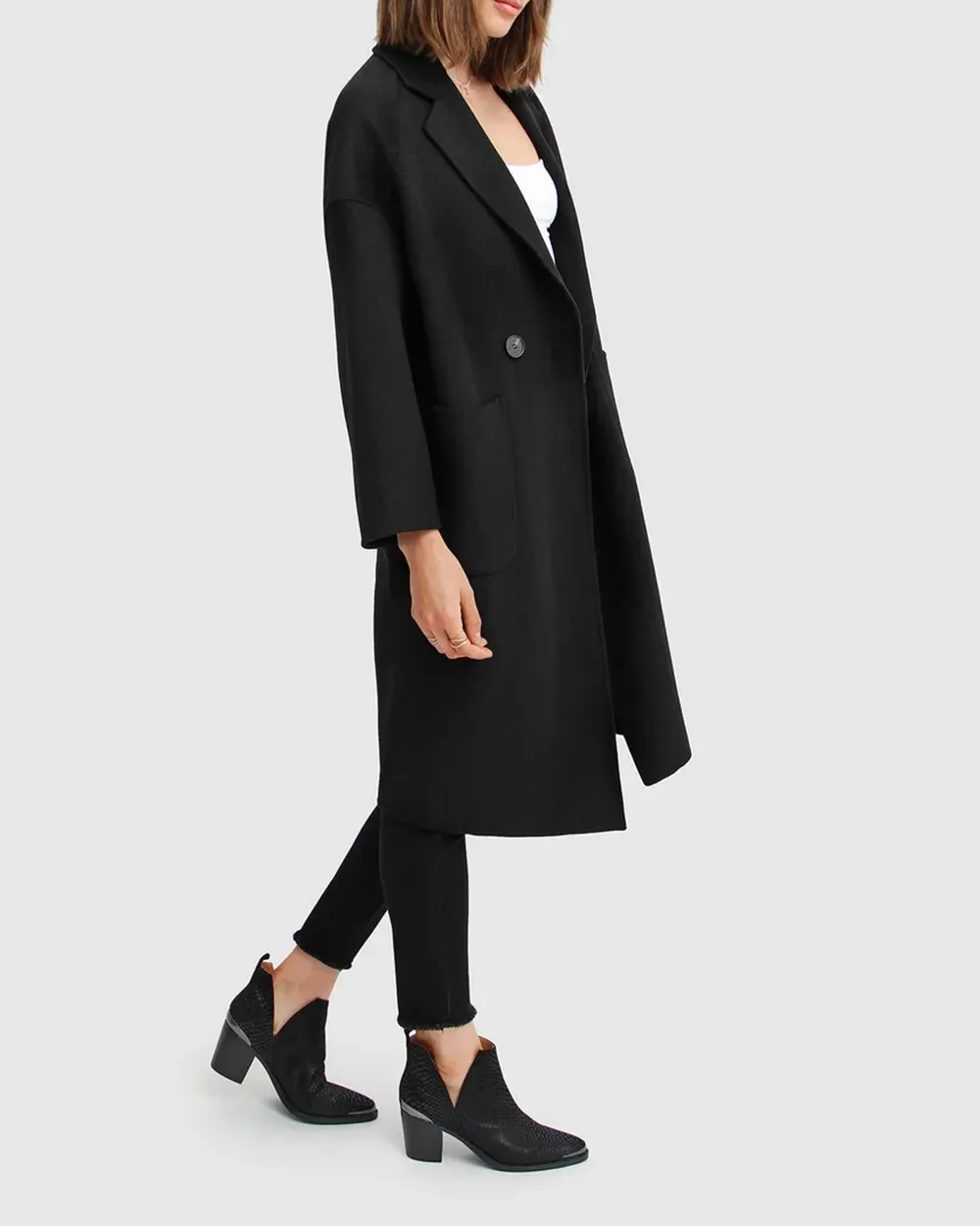 Publisher Double-Breasted Wool Blend Coat