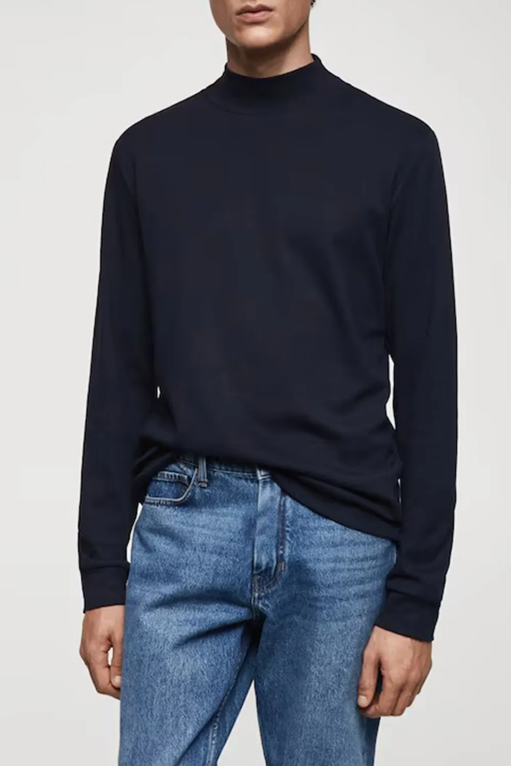 Perkins neck long-sleeved t-shirt