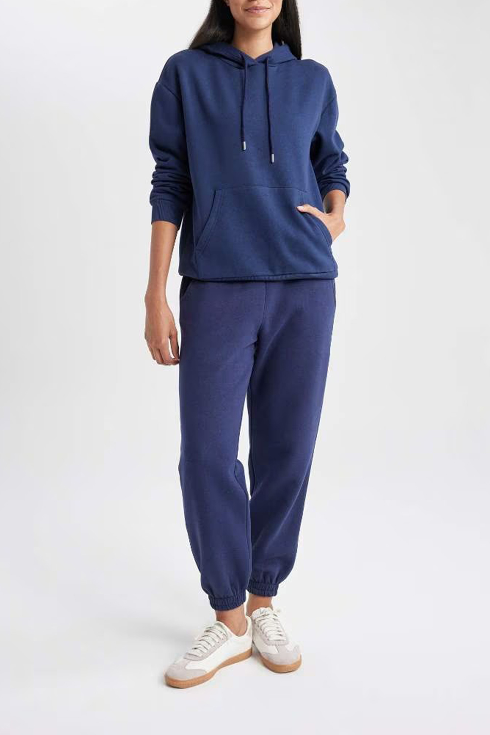 jogger With Pockets Thick Sweatshirt Fabric Trousers