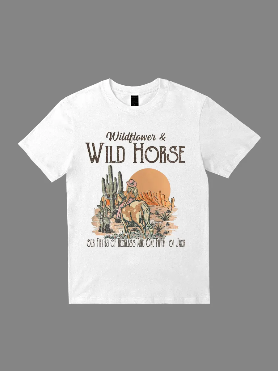 Wild West, Wildflowers and Cowboy T-shirt