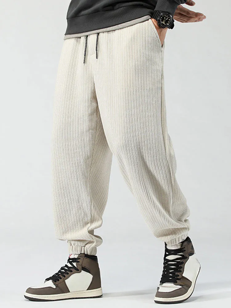 Corduroy Drawstring Pants