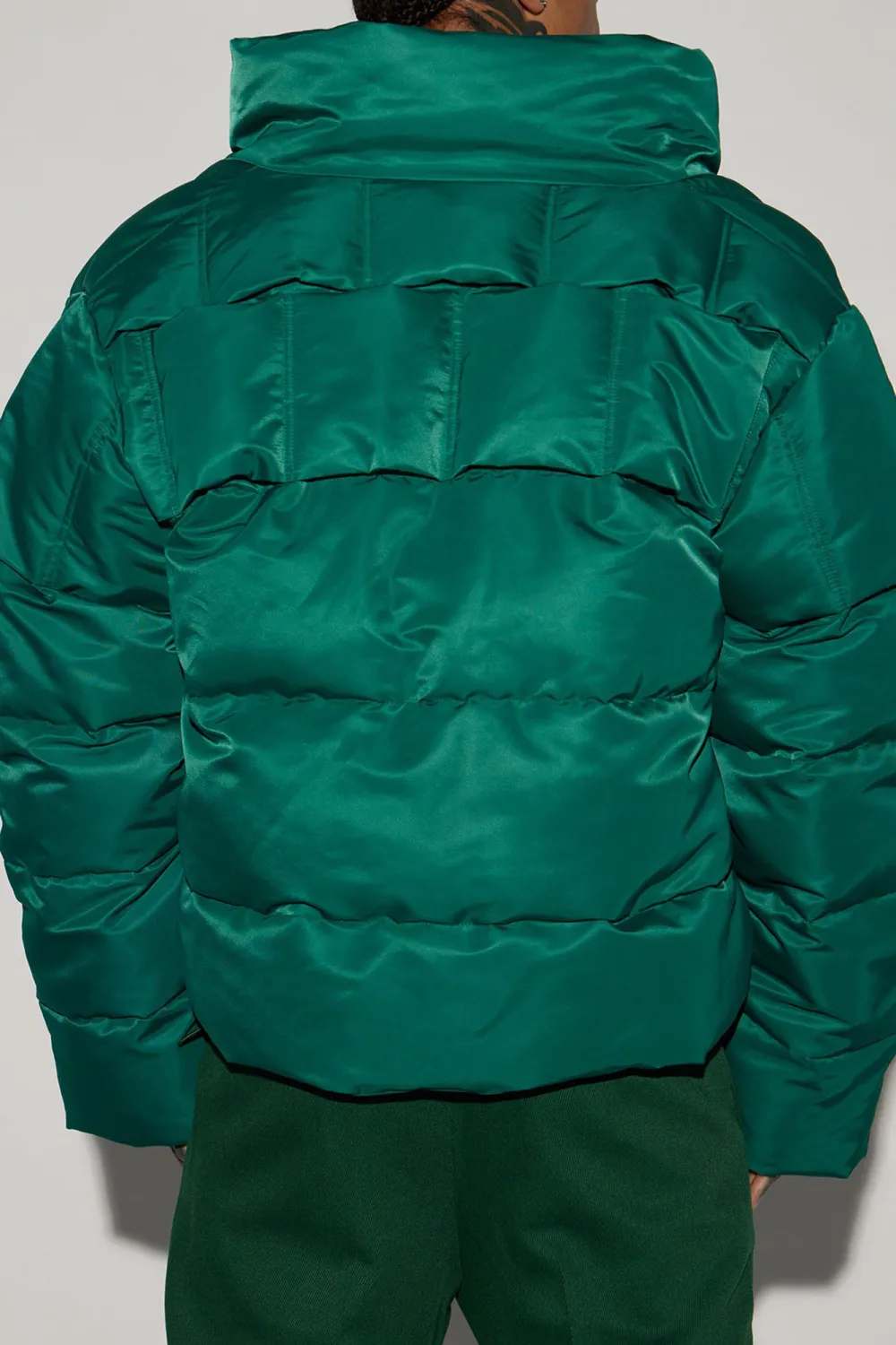 Enjoy Life Nylon Puffer Jacket - Green