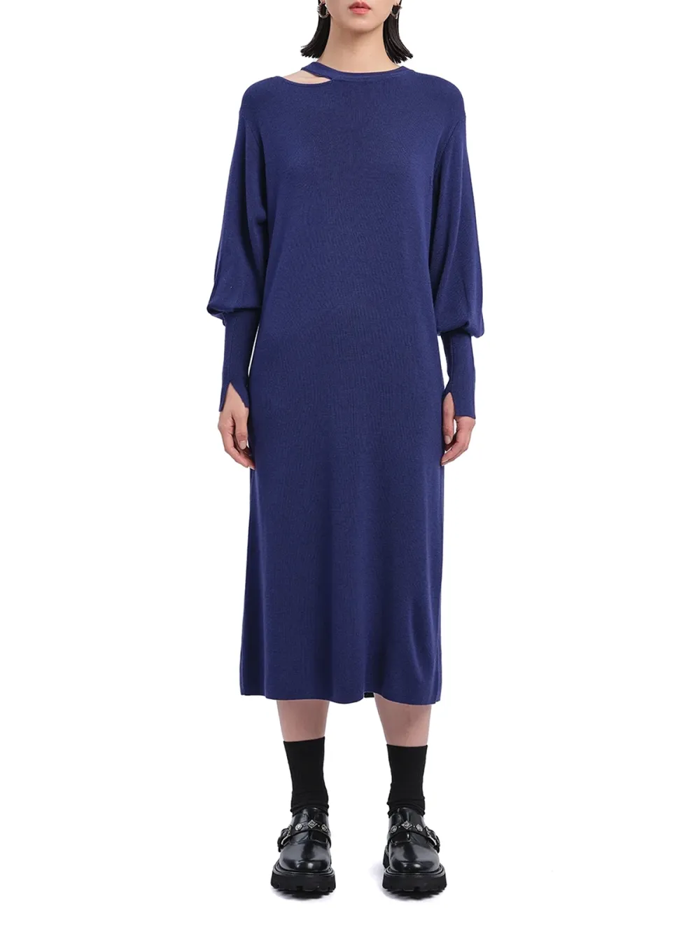 Biella Wool Knit Dress